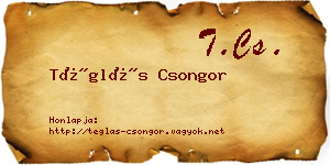 Téglás Csongor névjegykártya