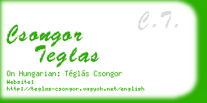 csongor teglas business card